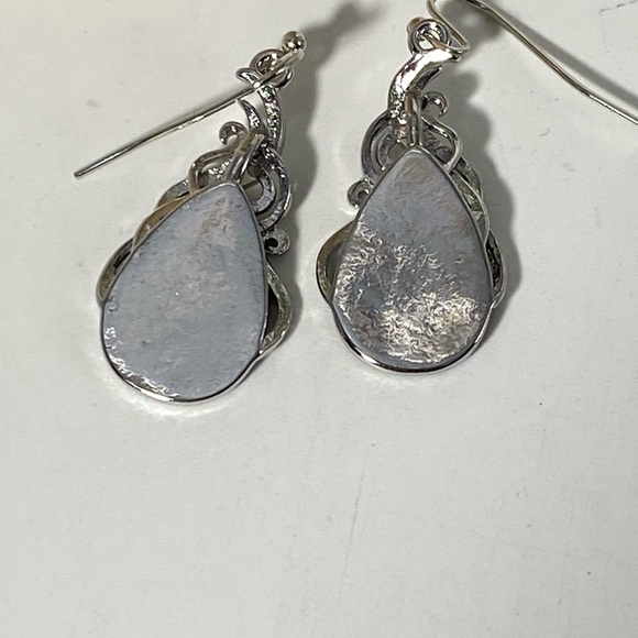 Silver Plate Navajo-Style Earrings NWT - Picture 2 of 2